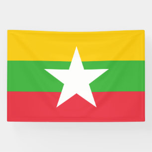 Myanmar-Flagge Banner
