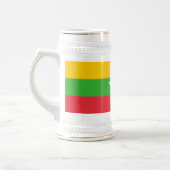 Myanmar-Flagge Bierglas (Links)