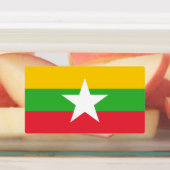 Myanmar-Flagge Etiketten (Befestigt)