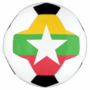 Myanmar-Flagge Fußball