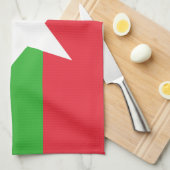 Myanmar-Flagge Geschirrtuch (Viertel Falte)