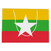 Myanmar-Flagge Große Geschenktüte (Rückseite)