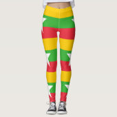 Myanmar-Flagge Leggings (Vorderseite)