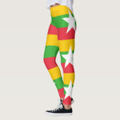 Myanmar-Flagge Leggings (Links)