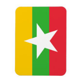 Myanmar-Flagge Magnet (Vertikal)