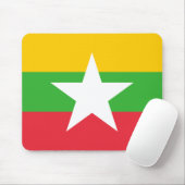 Myanmar-Flagge Mousepad (Mit Mouse)