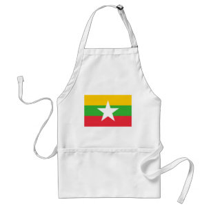 Myanmar-Flagge Schürze