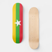 Myanmar-Flagge Skateboard (Vorderseite)