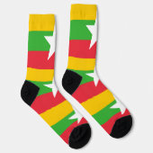 Myanmar-Flagge Socken (Rechts)