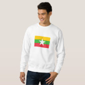 Myanmar-Flagge Sweatshirt (Vorne ganz)