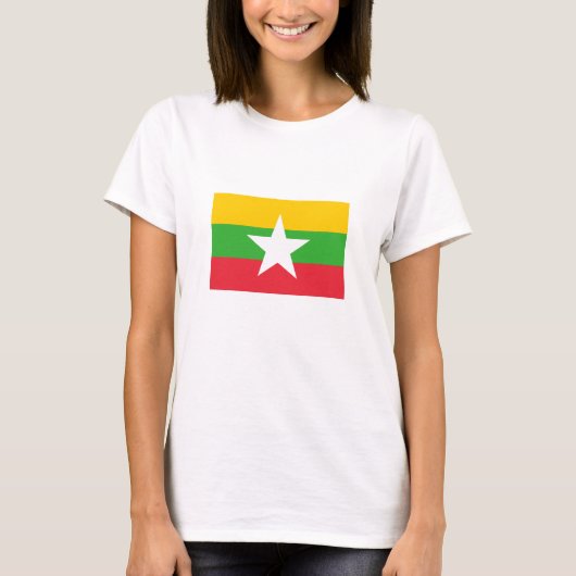 Myanmar-Flagge T-Shirt (Vorderseite)