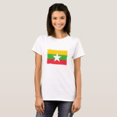 Myanmar-Flagge T-Shirt (Vorne ganz)