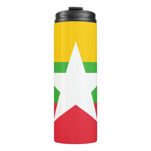 Myanmar-Flagge Thermosbecher (Vorderseite)