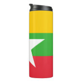 Myanmar-Flagge Thermosbecher (Nach rechts gedreht)