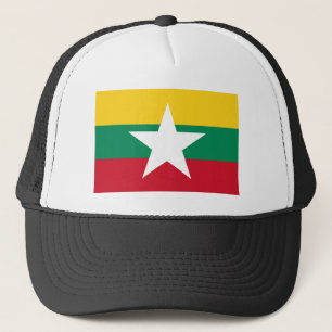 Myanmar-Flagge Truckerkappe