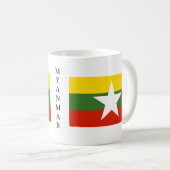 Myanmar-Flaggen-Tasse Kaffeetasse (VorderseiteRechts)