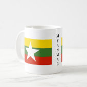 Myanmar-Flaggen-Tasse Kaffeetasse (Vorderseite Links)