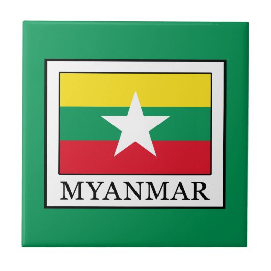 Myanmar Fliese (Vorderseite)