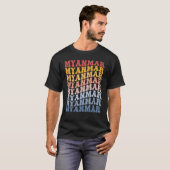 Myanmar Groovy Retro Birmese T-Shirt (Vorne ganz)
