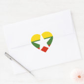 Myanmar Herz-Aufkleber (Umschlag)