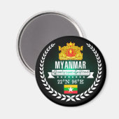 Myanmar Magnet (Vorderseite/Rückseite)