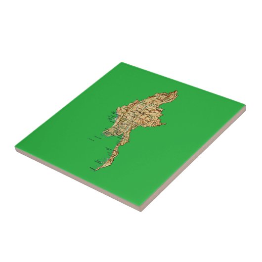Myanmar Map Tile Fliese (Seite)