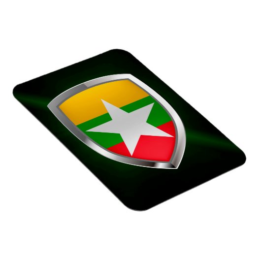 Myanmar Metallic Emblem Magnet (Rechte Seite)