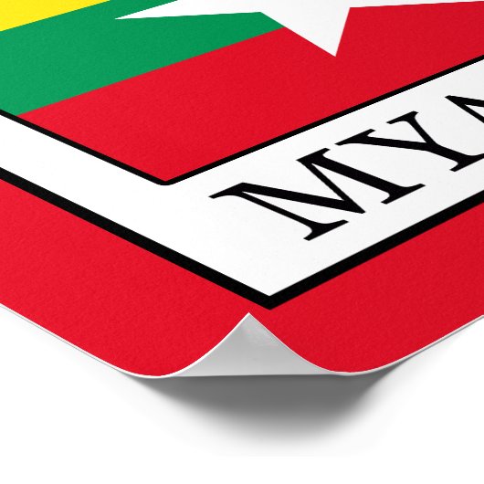 Myanmar Poster (Ecke)