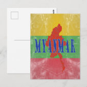 Myanmar Postkarte (Vorne/Hinten)