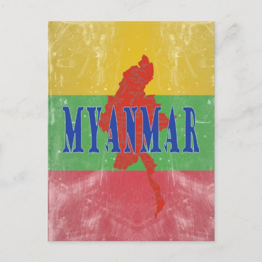 Myanmar Postkarte (Vorderseite)