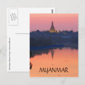 Myanmar Postkarte (Vorne/Hinten)