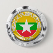 Myanmar Runde Emblem Button (Vorderseite)