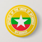 Myanmar Runde Emblem Button (Vorderseite)