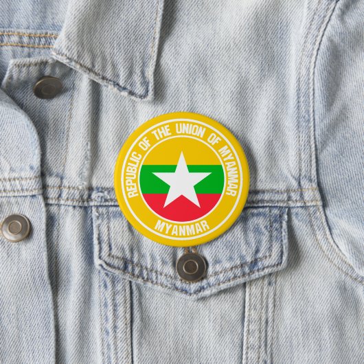 Myanmar Runde Emblem Button (Beispiel)