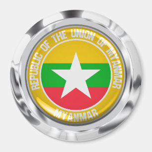 Myanmar Runde Emblem Magnet