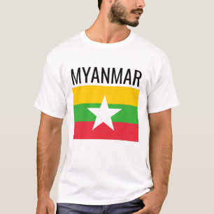 Myanmar // World Country National Flag T-Shirt