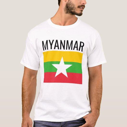 Myanmar // World Country National Flag T-Shirt (Vorderseite)