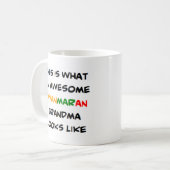 Myanmaran-Oma, phantastisch Kaffeetasse (Vorderseite Links)