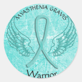 Myasthenia Gravis Angel Wings Warrior Sticker