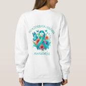 Myasthenia Gravis Aquamarines Bewusstsein Sweatshirt (Rückseite)