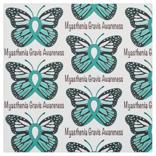 Myasthenia Gravis aquamarines Stoff (Muster)