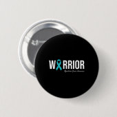 Myasthenia Gravis Awareness Aquamarin Ribbon Button (Vorne & Hinten)