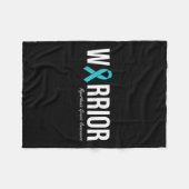 Myasthenia Gravis Awareness Aquamarin Ribbon Fleecedecke (Vorderseite (Horizontal))