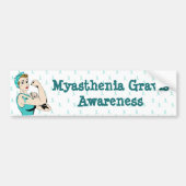 Myasthenia Gravis Awareness Autoaufkleber (Vorne)