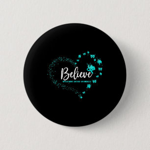 Myasthenia Gravis Awareness Butterfly Glauben Button