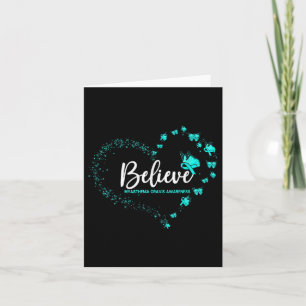 Myasthenia Gravis Awareness Butterfly Glauben Karte