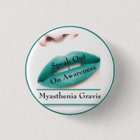 Myasthenia Gravis Awareness Button (Vorderseite)