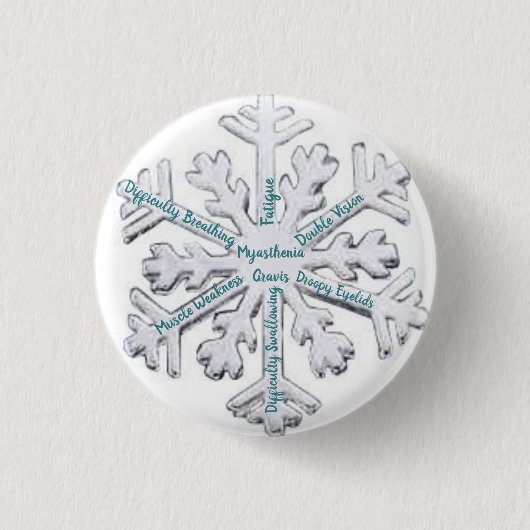 Myasthenia Gravis Awareness Button (Vorderseite)