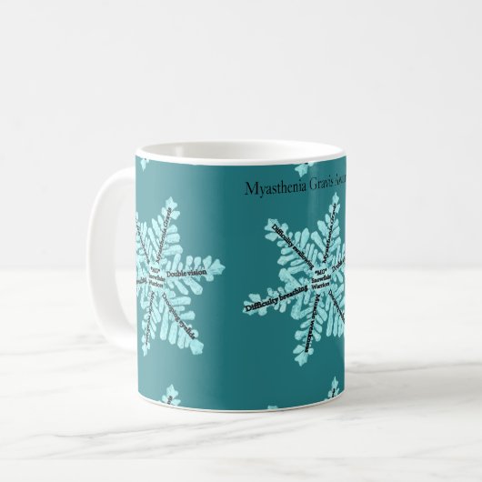 Myasthenia Gravis Awareness Coffee Tasse (Vorderseite Links)