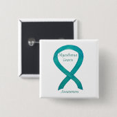 Myasthenia Gravis Awareness Ribbon Art Custom Butt Button (Vorne & Hinten)